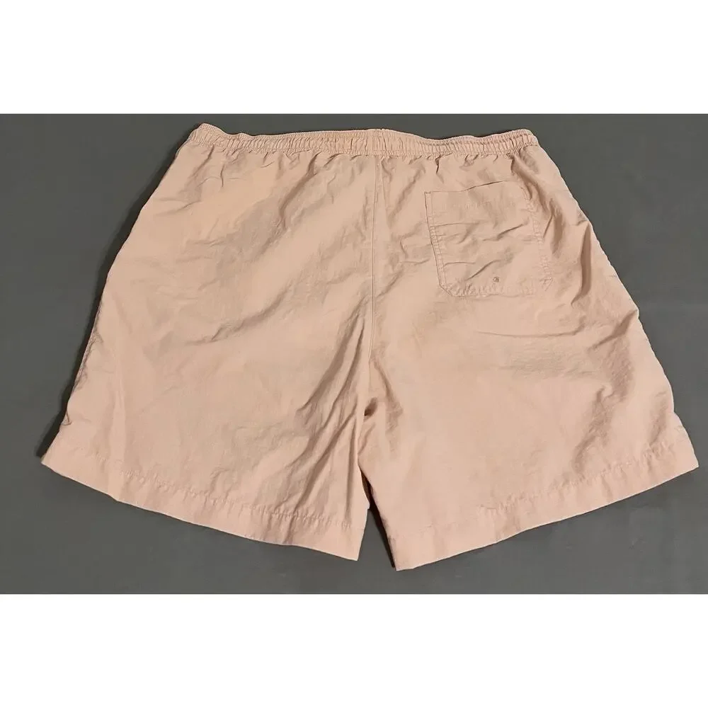 PacSun Swim Shorts Mens XL Pink Solid Drawstring Elastic Waist Mesh Lined